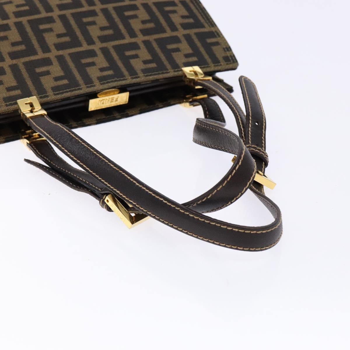 Fendi Vintage Zucca Zucca canvas, BROWN, CANVAS, Handbag