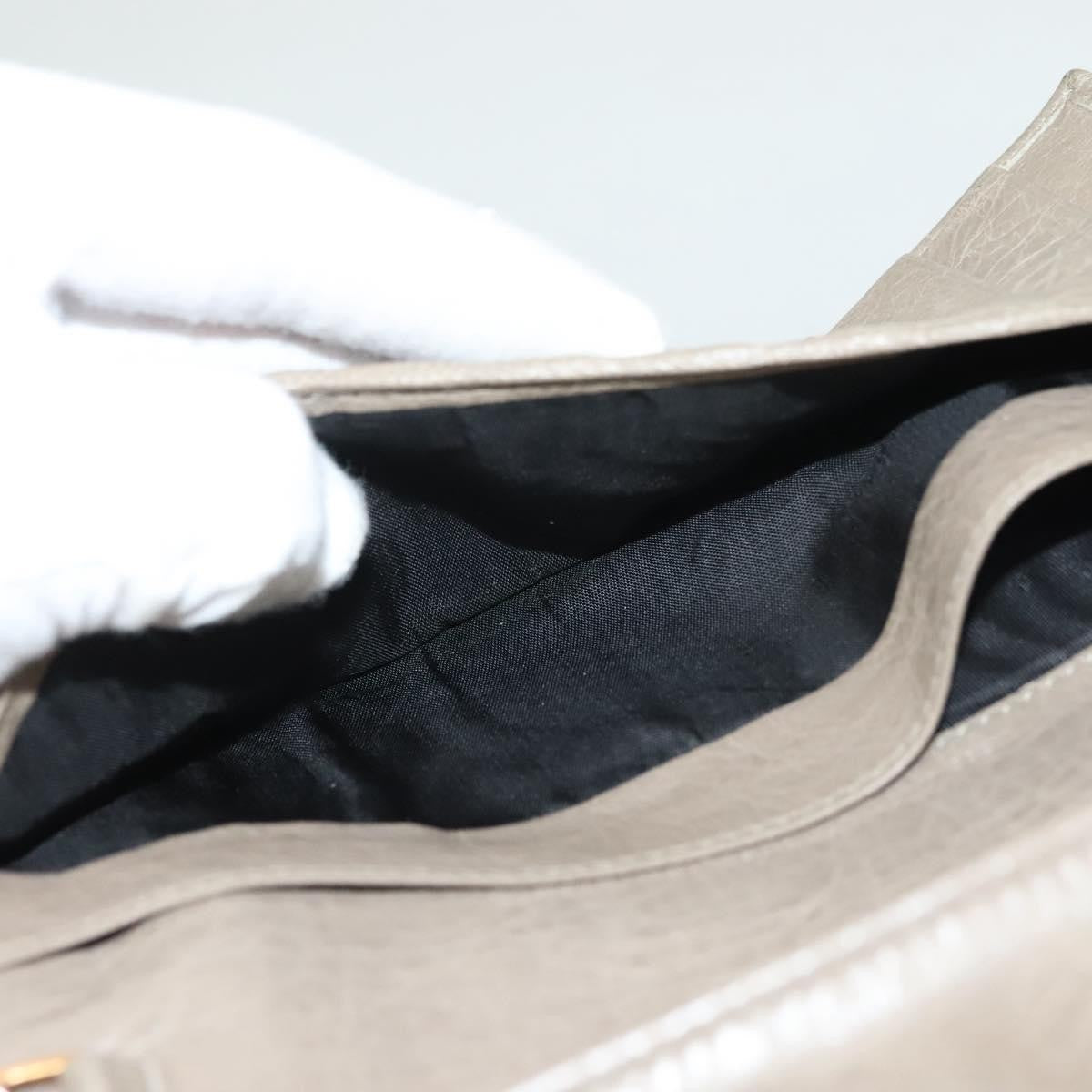 Balenciaga Giant Money Flap Wallet Leather, BEIGE, LEATHER, Wallets