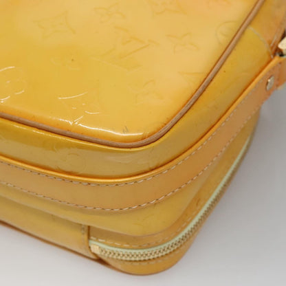 Louis Vuitton Wooster Handbag Monogram Vernis, YELLOW, PATENT_LEATHER, Handbag