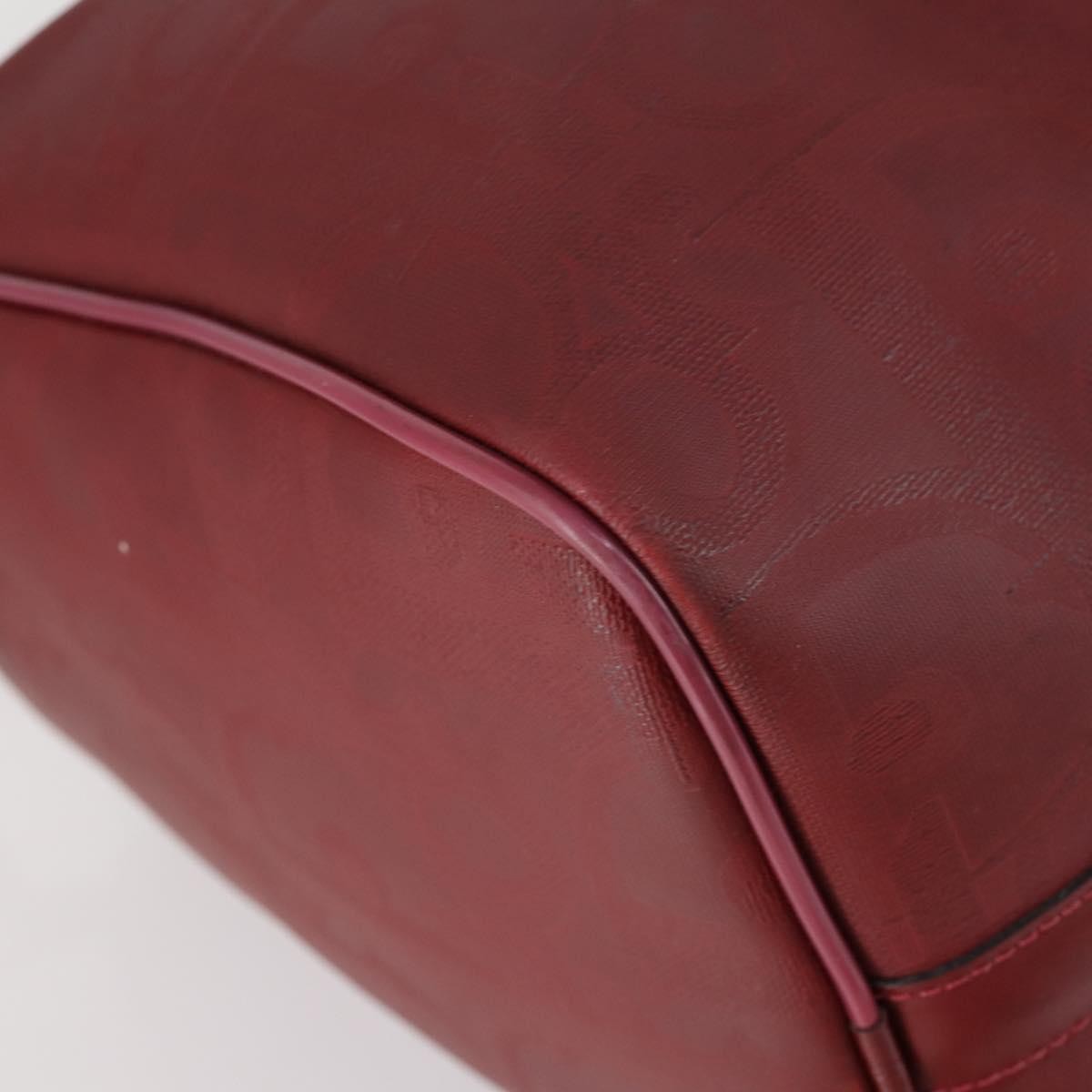 Christian Dior Vintage Trotter Duffle Bag Diorissimo Canvas, RED, PVC, Travel bag