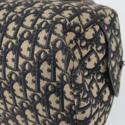 Christian Dior Vintage Trotter Boston Bag Diorissimo Canvas, NAVY, CANVAS, Handbag