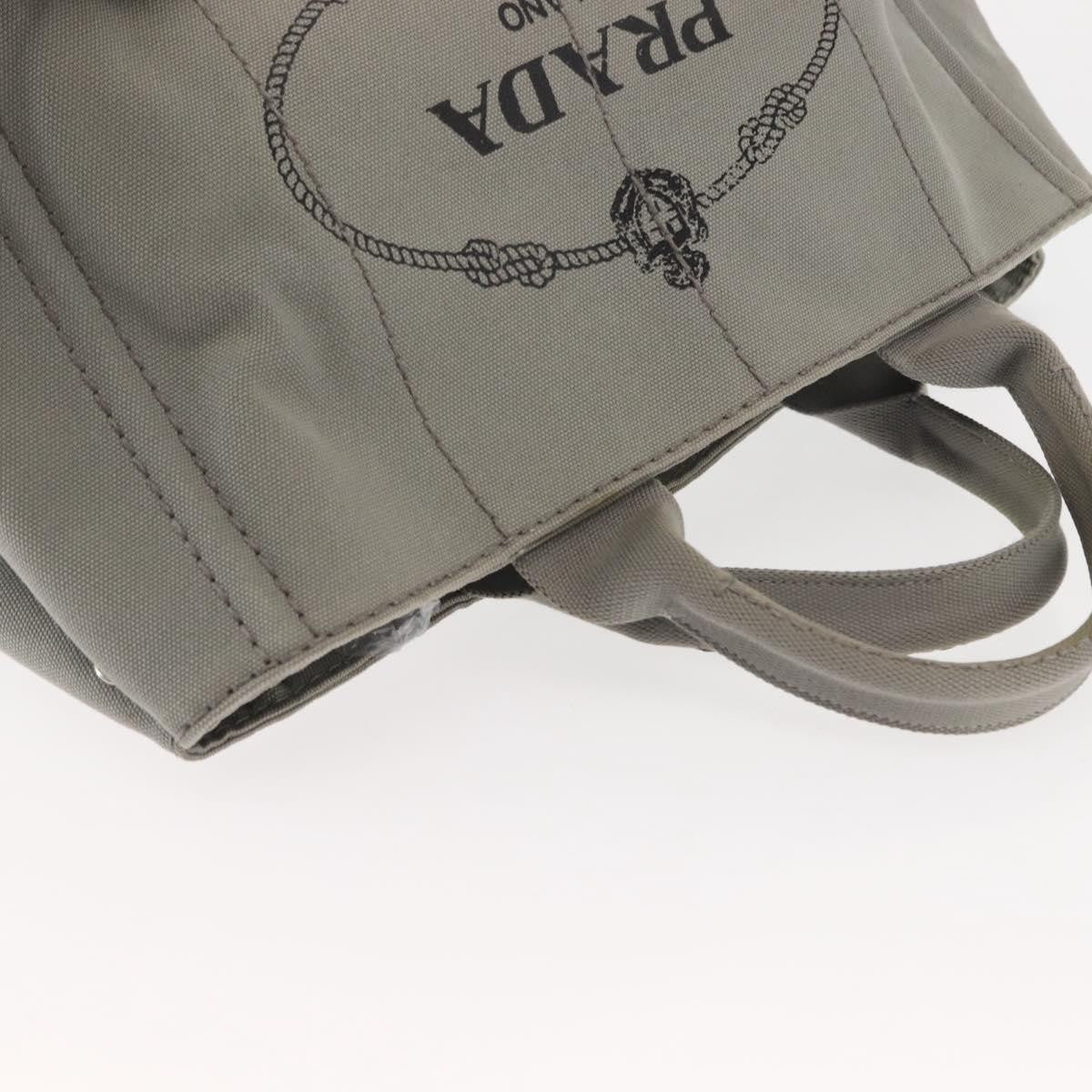 Prada Canapa Tote Canvas, GRAY, CANVAS, Tote bag