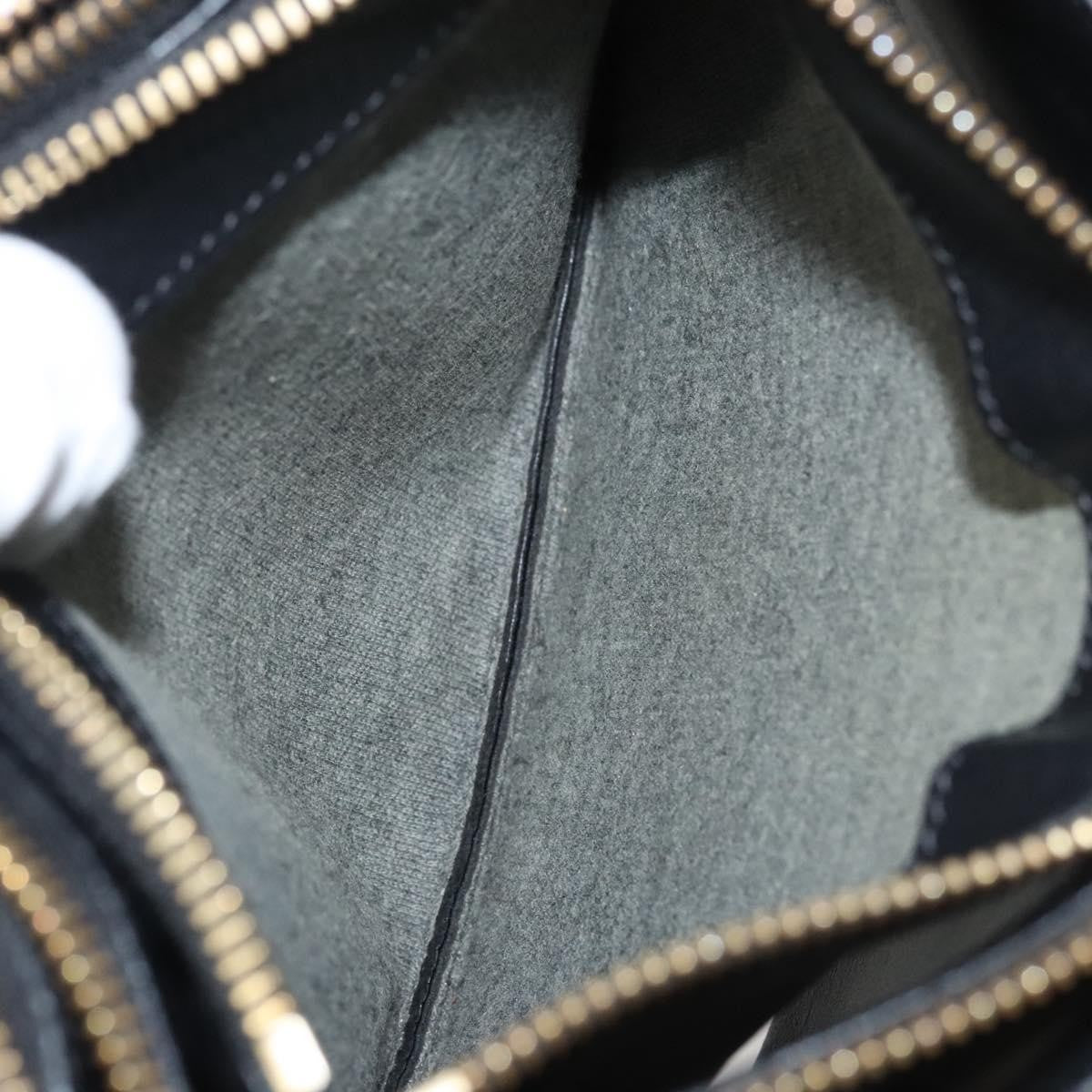 Celine Trio Crossbody Bag Leather, BLACK, LEATHER, Crossbody bag