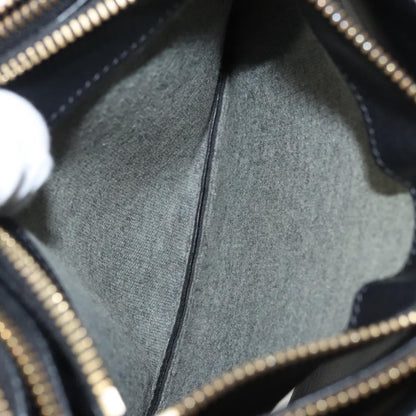 Celine Trio Crossbody Bag Leather, BLACK, LEATHER, Crossbody bag