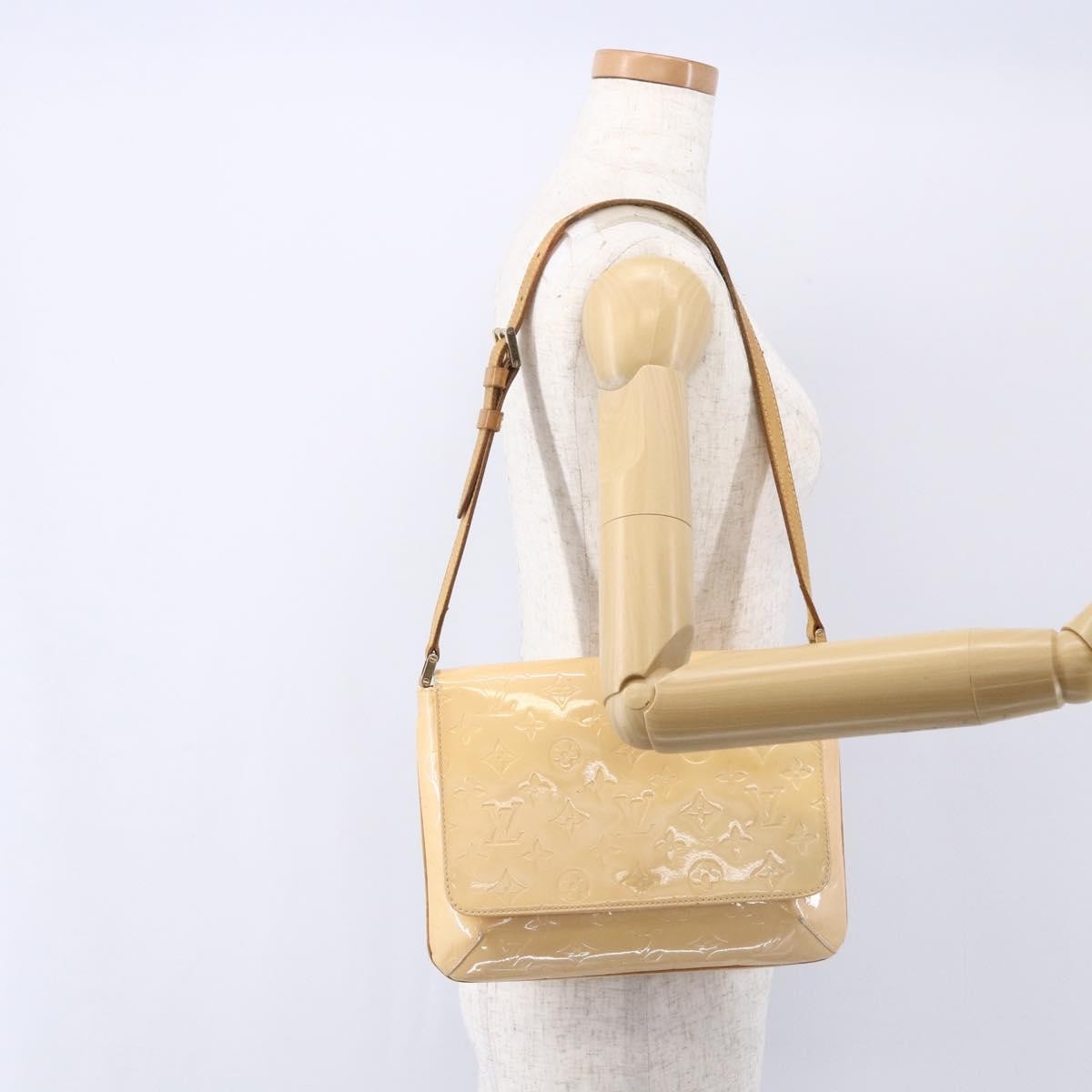 Louis Vuitton Thompson Street Handbag Monogram Vernis, BEIGE, PATENT_LEATHER, Shoulder bag
