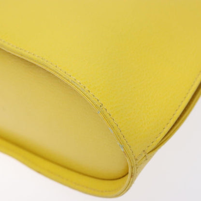 Salvatore Ferragamo Wanda Top Handle Shoulder Bag Leather, YELLOW, LEATHER, Handbag
