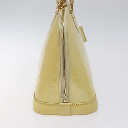 Louis Vuitton Alma Handbag Monogram Vernis, BEIGE, PATENT_LEATHER, Handbag