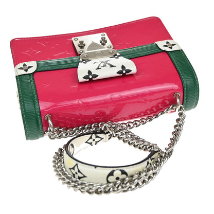 Louis Vuitton Wynwood Handbag Monogram Vernis with Monogram Canvas and Epi Leather, PINK, PATENT_LEATHER, Shoulder bag