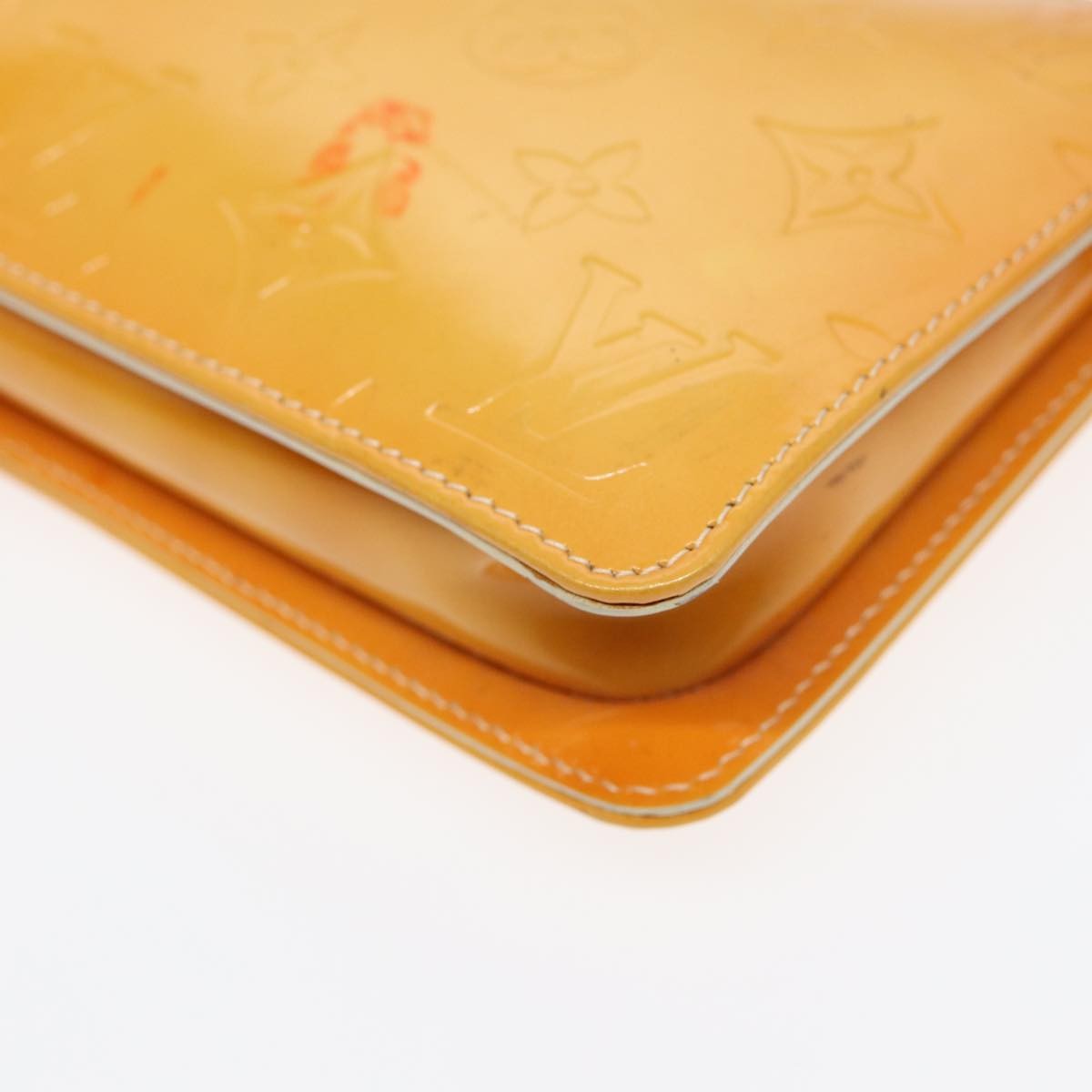 Louis Vuitton Lexington Pochette Monogram Vernis, YELLOW, PATENT_LEATHER, Clutche & pouche