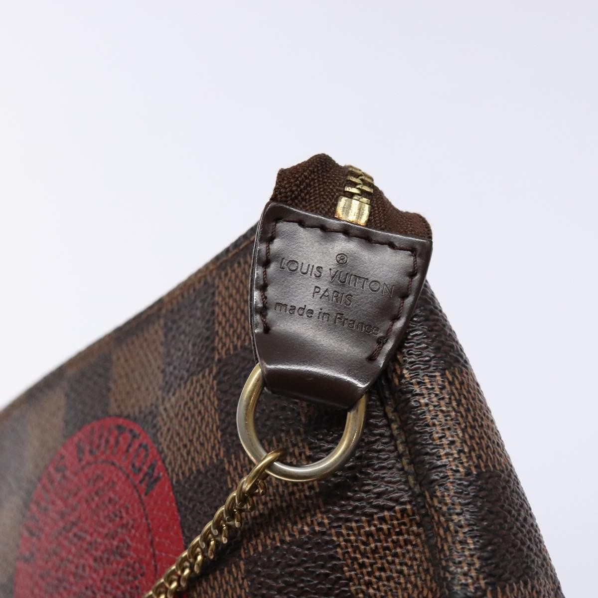 Louis Vuitton Pochette Accessoires Limited Edition Damier, BROWN, CANVAS, Clutche & pouche