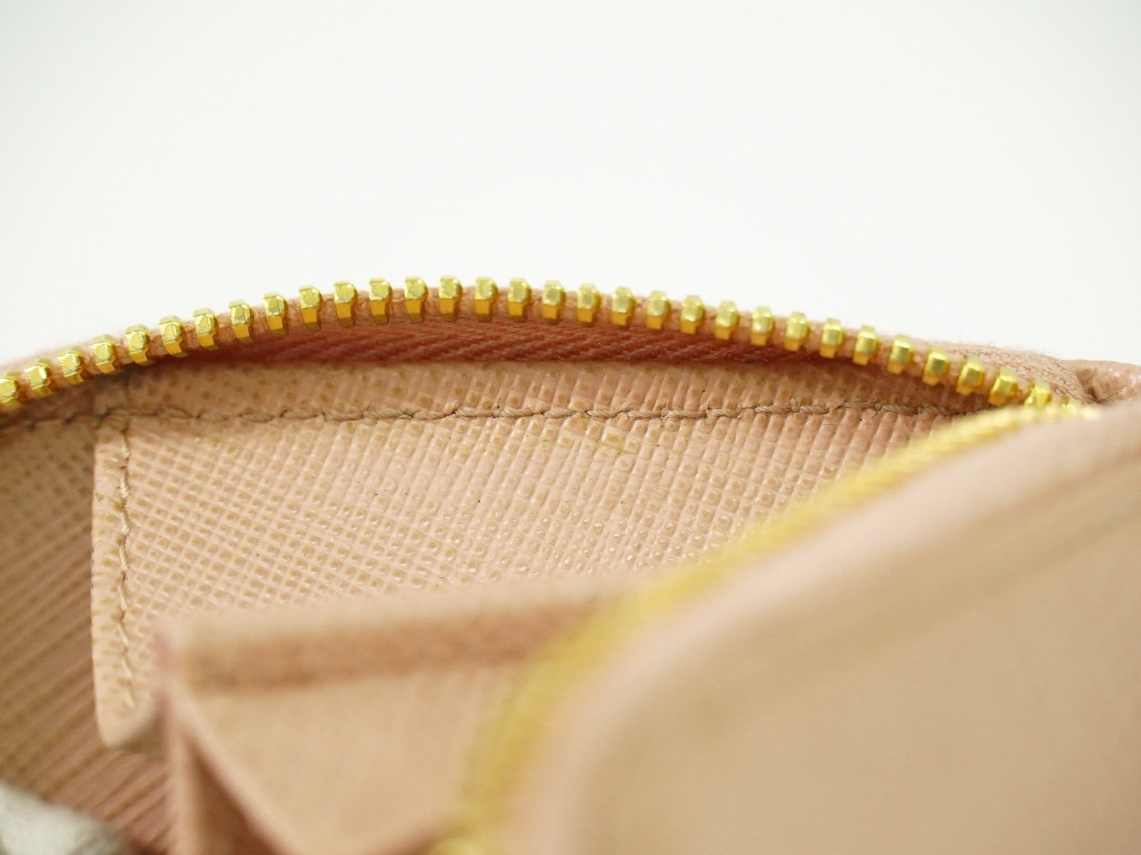 Prada Saffiano Coin Purse Leather, PINK, LEATHER, Wallets