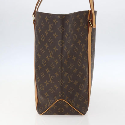Louis Vuitton Shopping Sac Handbag Monogram Canvas, BROWN, CANVAS, Tote bag