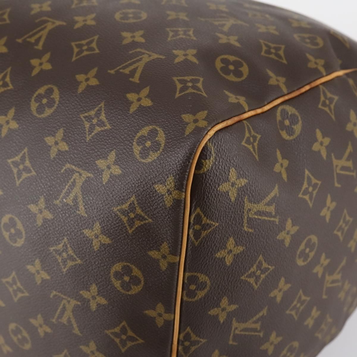 Louis Vuitton Keepall Bag Monogram Canvas, BROWN, CANVAS, Travel bag