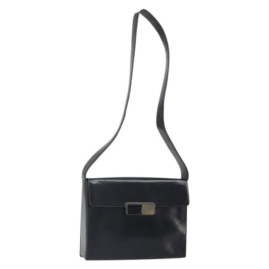 Prada Vintage Flap Shoulder Bag Leather, Black, Leather, Shoulder Bag