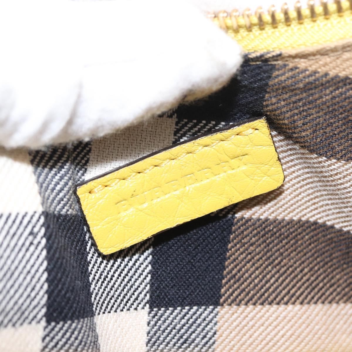 Burberry Vintage Shoulder Bag Leather, YELLOW, LEATHER, Shoulder bag