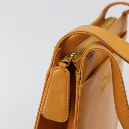 Chanel Vintage Logo Tote Leather, Camel, Leather, Tote Bag