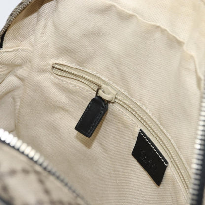 Gucci Snap Messenger Bag Diamante Coated Canvas, BEIGE, PVC, Shoulder bag