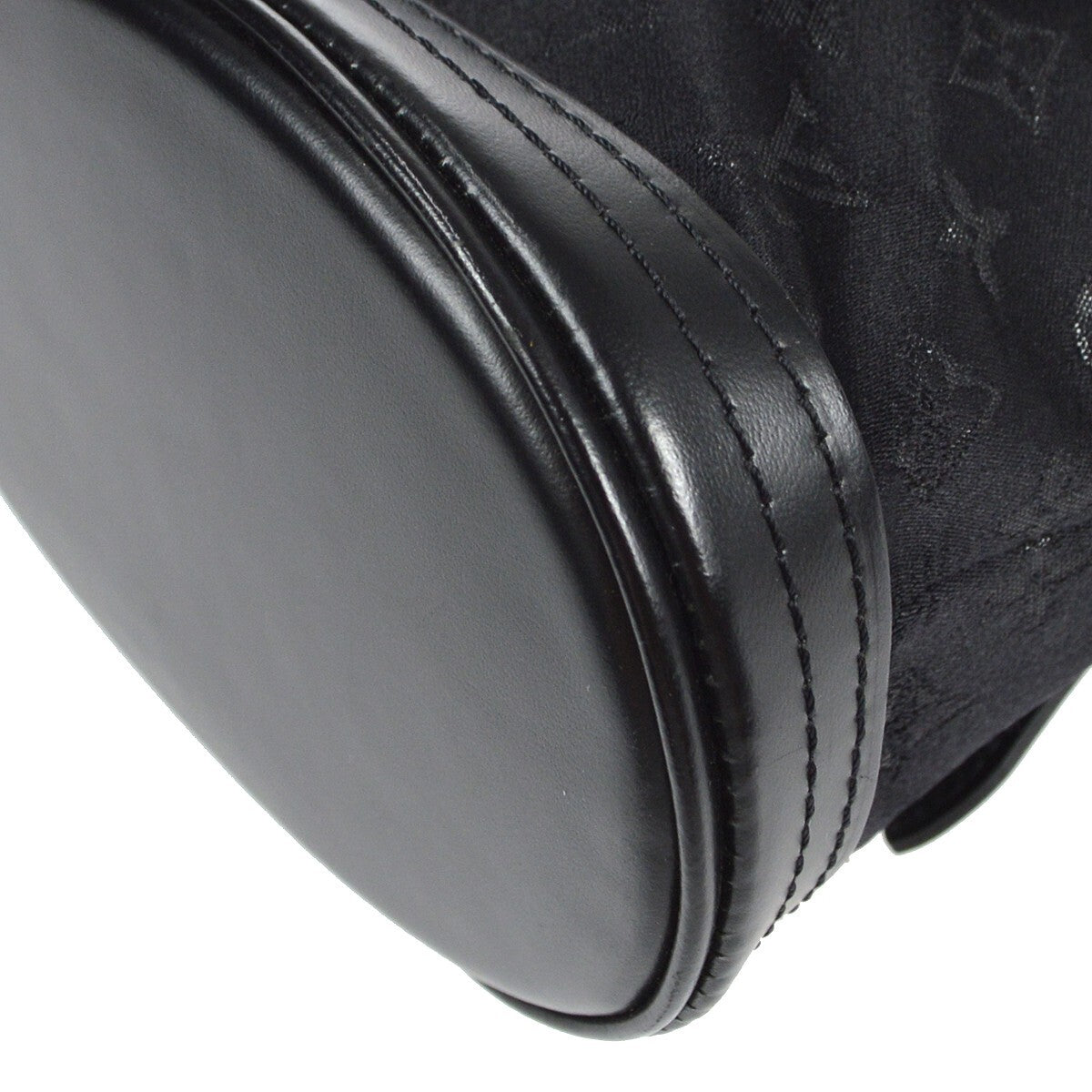 Louis Vuitton Bucket Bag Monogram Satin, BLACK, SATIN, Shoulder bag