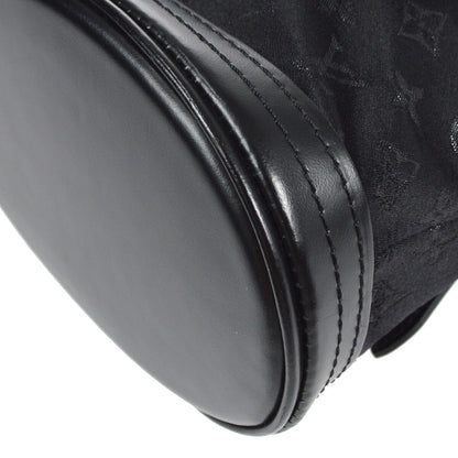 Louis Vuitton Bucket Bag Monogram Satin, BLACK, SATIN, Shoulder bag