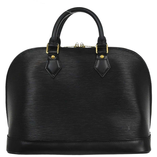 Louis Vuitton Alma Handbag Epi Leather, Black, Leather, Handbag