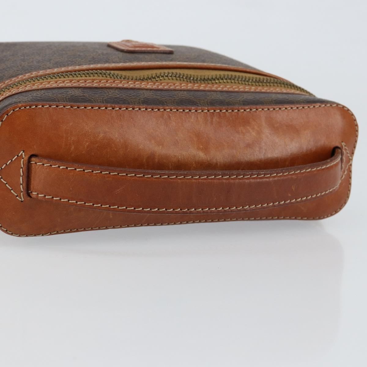 Celine Macadam Vanity Bag Canvas, BROWN, CANVAS, Clutche & pouche