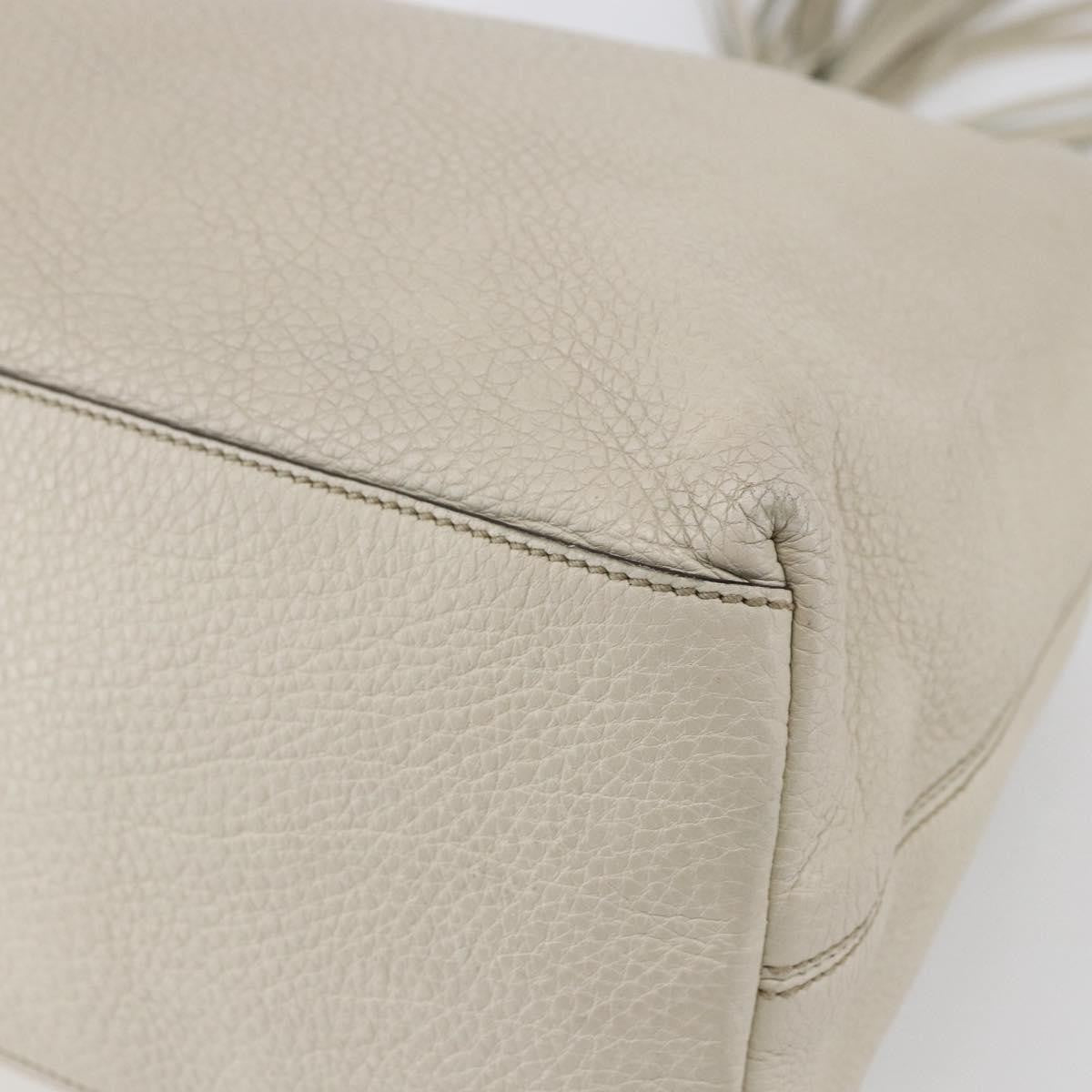 Gucci Soho Chain Strap Shoulder Bag Leather, WHITE, LEATHER, Shoulder bag