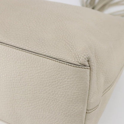 Gucci Soho Chain Strap Shoulder Bag Leather, WHITE, LEATHER, Shoulder bag