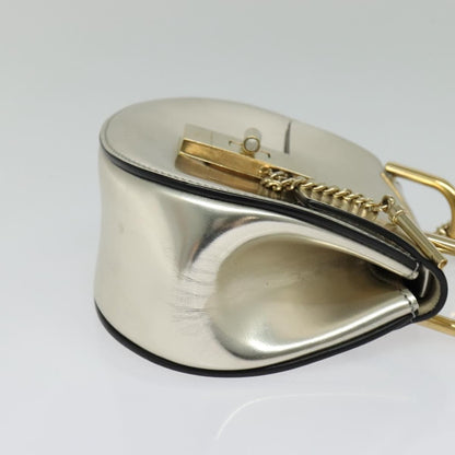 Chloe Drew Shoulder Bag Leather, SILVER, LEATHER, Shoulder bag