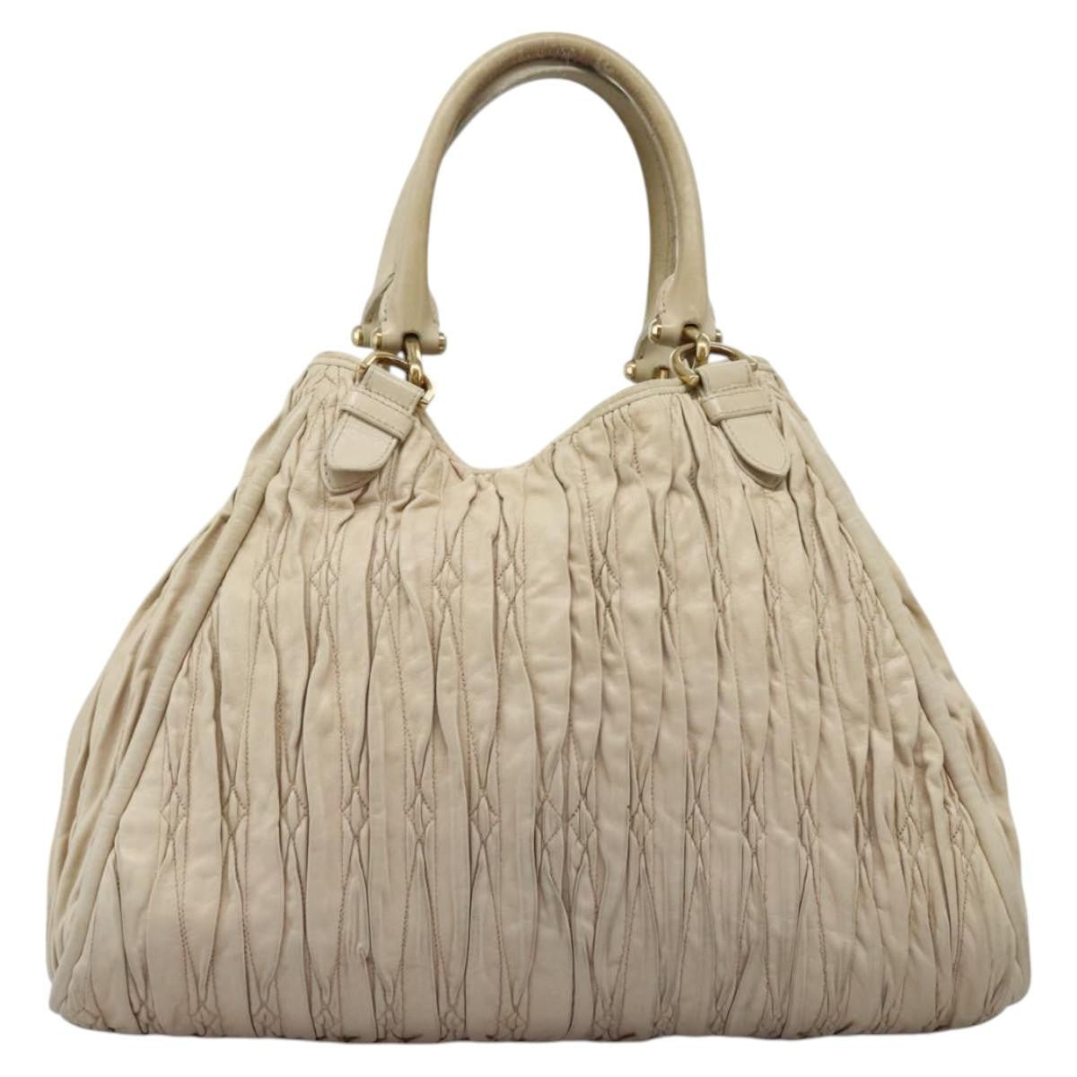 Bally Handbag Leather, BEIGE, LEATHER, Tote bag