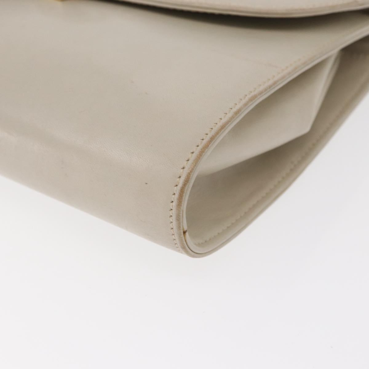 Celine Vintage Shoulder Bag Leather, ECRU, LEATHER, Shoulder bag