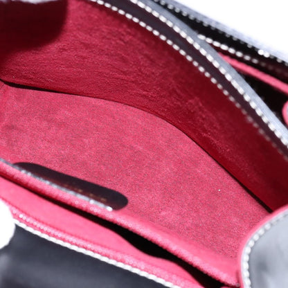 Salvatore Ferragamo Gancini Convertible Top Handle Bag Leather, BLACK, LEATHER, Handbag