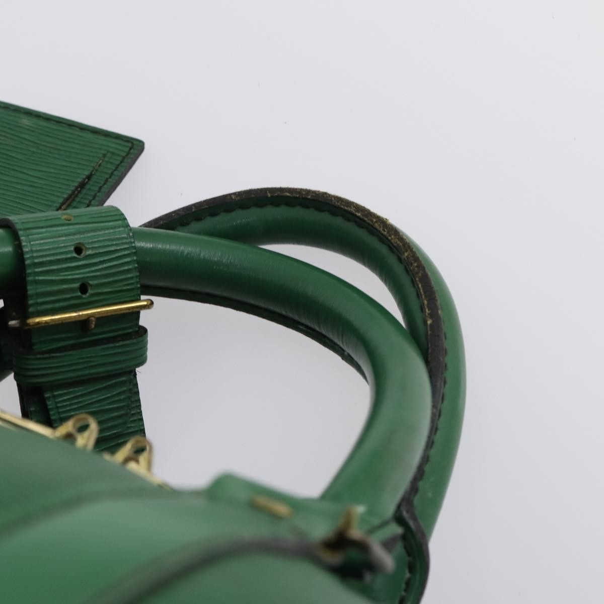 Louis Vuitton Keepall Bag Epi Leather, GREEN, LEATHER, Travel bag