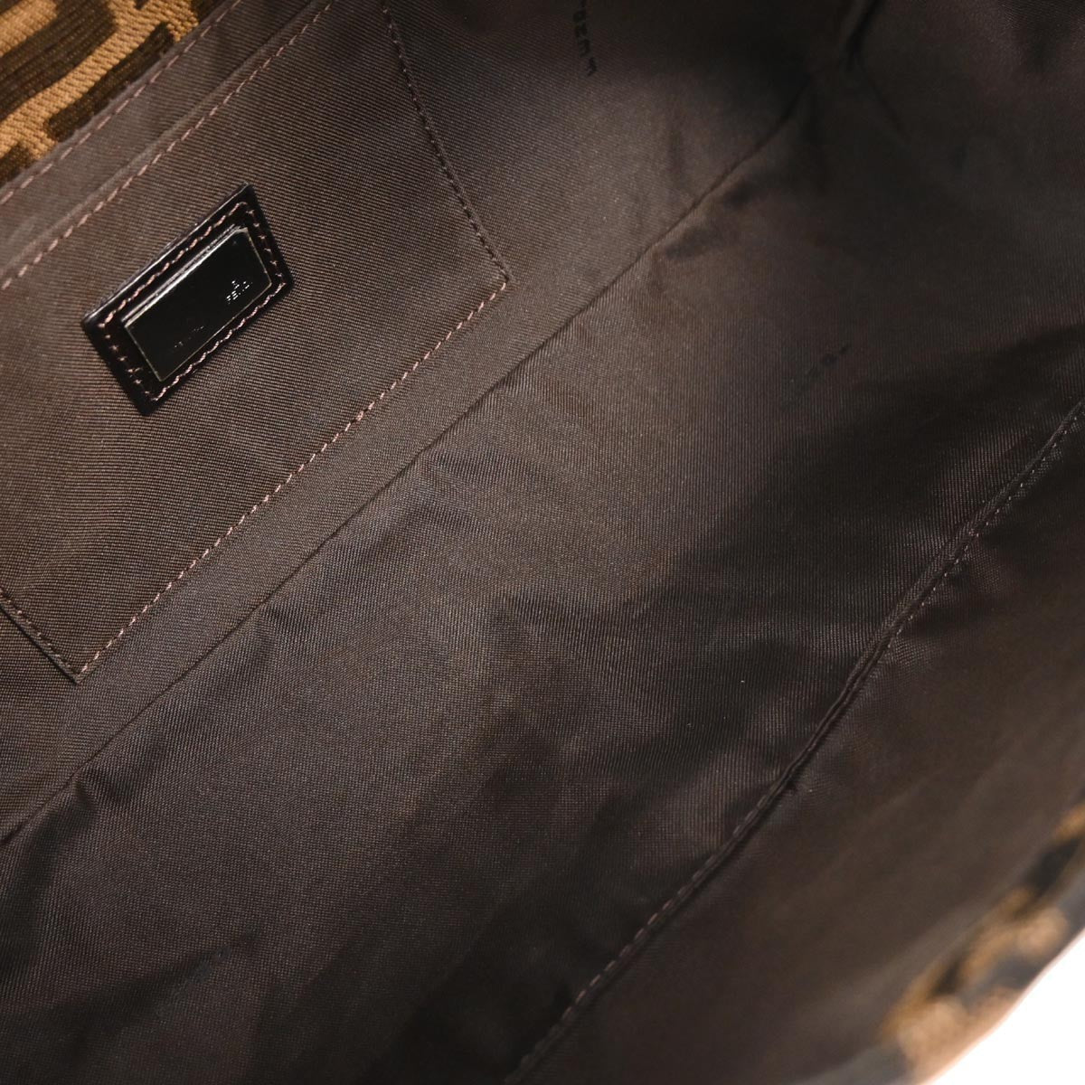 Fendi Baguette Bag Zucca Canvas, BROWN, CANVAS, Handbag