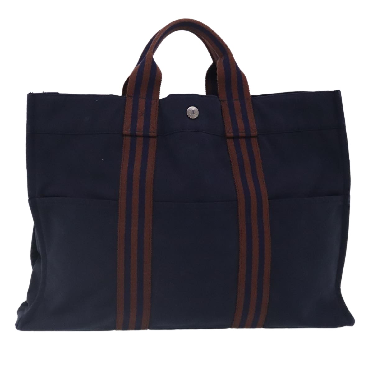 Hermes Fourre-tout Herline Fourre-tout Herline, NAVY, CANVAS, Tote bag