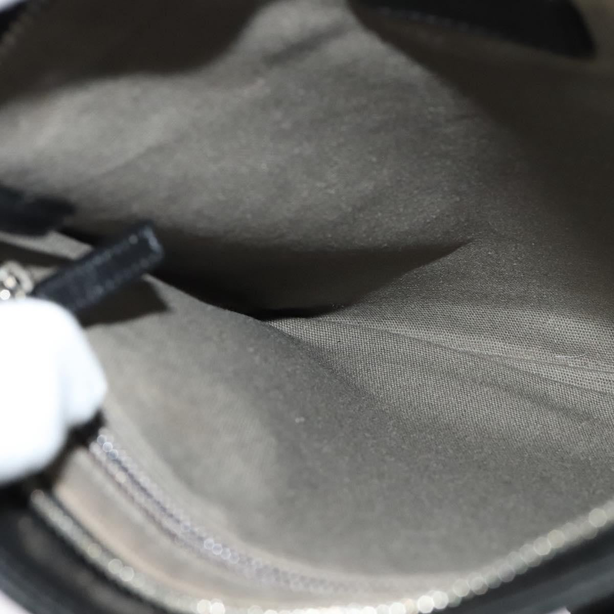 Salvatore Ferragamo Gancini Shoulder Bag Leather, BLACK, LEATHER, Shoulder bag