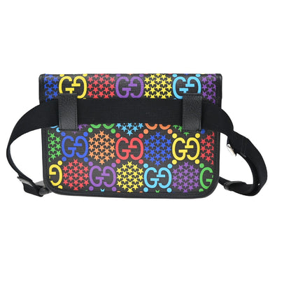 Gucci Sac bandoulière psychédélique Canvas Leather, BLACK, CANVAS, Shoulder bag