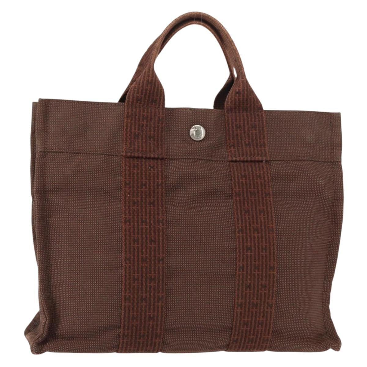 Hermes Fourre-tout Herline Fourre-tout Herline, BROWN, CANVAS, Tote bag