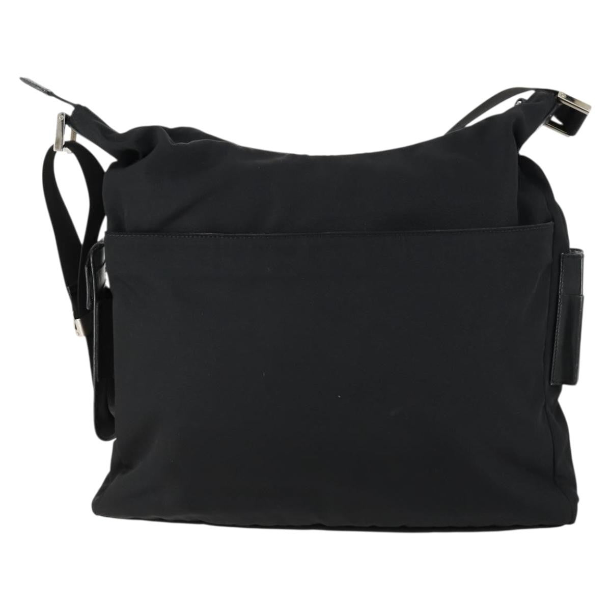 Prada Vintage Shoulder Bag Tessuto, BLACK, CANVAS, Shoulder bag