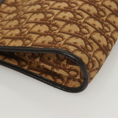 Christian Dior Vintage Trotter Shoulder Bag Canvas, BROWN, CANVAS, Shoulder bag