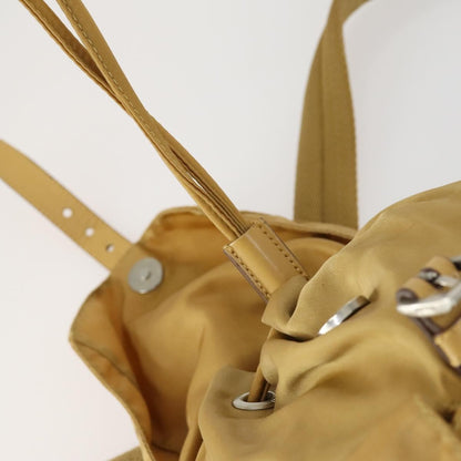 Prada Double Front Pocket Backpack Tessuto, BEIGE, NYLON, Backpack