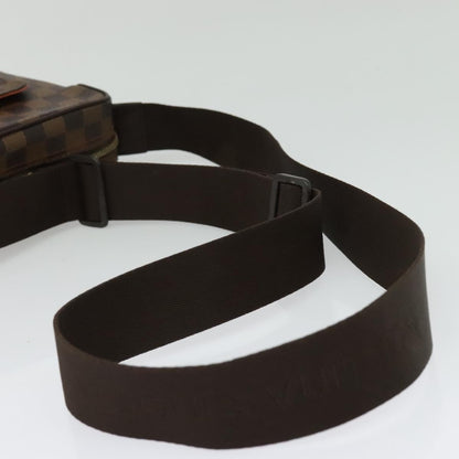 Louis Vuitton Olav Handbag Damier, BROWN, CANVAS, Shoulder bag