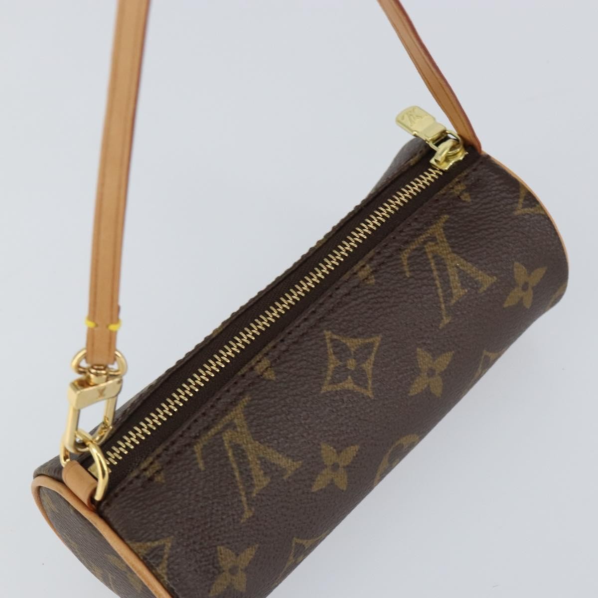 Louis Vuitton Papillon Pochette Monogram Canvas, BROWN, CANVAS, Clutche & pouche