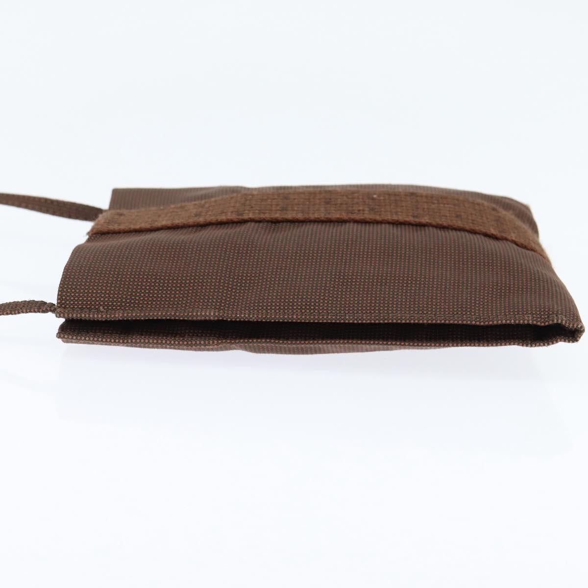Hermes Herline Crossbody Canvas, BROWN, CANVAS, Clutche & pouche