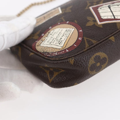Louis Vuitton Mini pochette accessoire Limited edition Monogram canvas, BROWN, CANVAS, Accessory