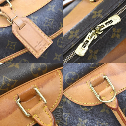 Louis Vuitton Deauville Handbag Monogram Canvas, BROWN, CANVAS, Handbag