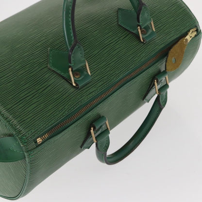 Louis Vuitton Speedy Handbag Epi Leather, GREEN, LEATHER, Handbag