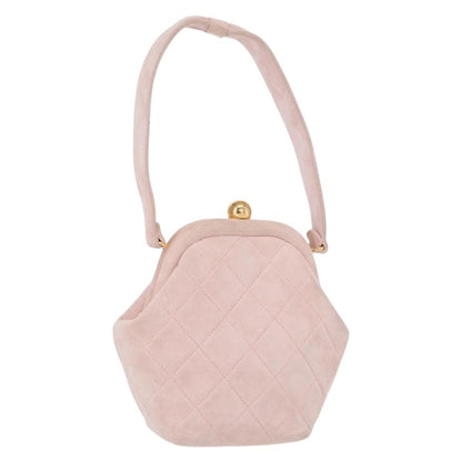 Chanel Vintage CC Hand bag Suede, PINK, SUEDE, Handbag