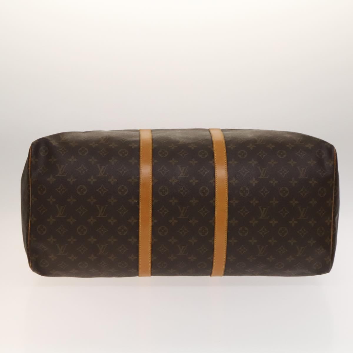 Louis Vuitton Keepall Bag Monogram Canvas, BROWN, CANVAS, Travel bag