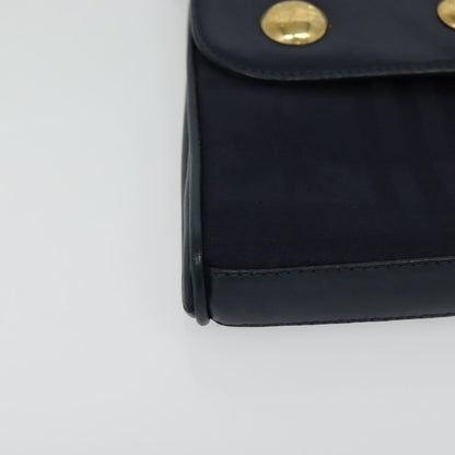 Burberry Flap Shoulder Bag Canvas, NAVY, CANVAS, Shoulder bag