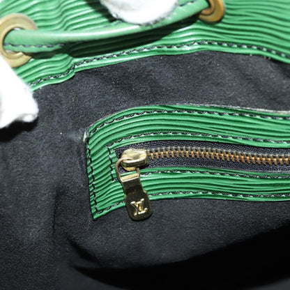 Louis Vuitton Petit Noe Handbag Epi Leather, GREEN, LEATHER, Shoulder bag